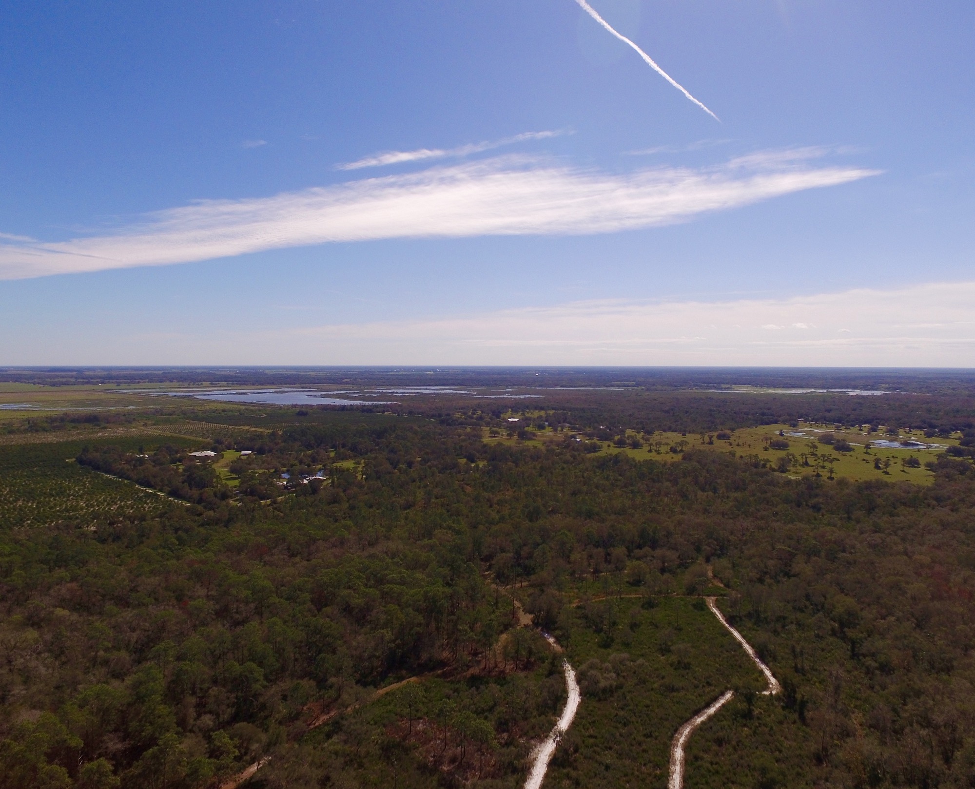 Aerial Photograph - West Coast of Florida - Rural Areas, USA ...