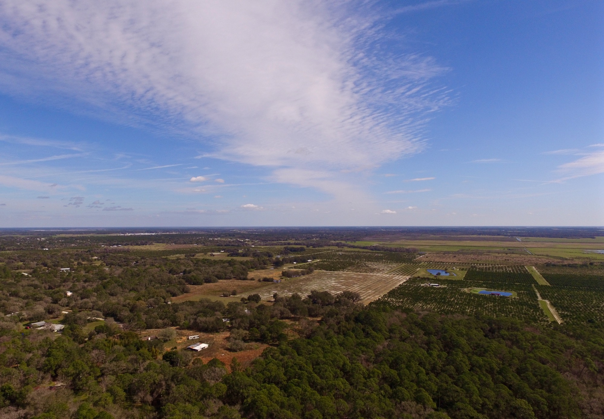 Aerial Photograph - West Coast of Florida - Rural Areas, USA ...